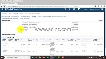How to view PO Receipt details in Oracle iSupplier Portal?