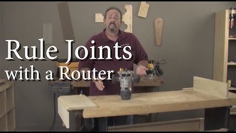 Cut a Rule Joint with a Router