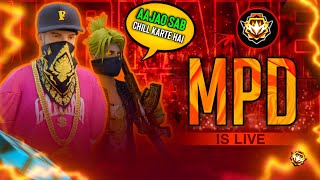 LIVE MPD 1 VS 5 GUILD TEST 🔥 + SPECIAL REACTION 😍 #nonstopgaming #freefire - Free fire live