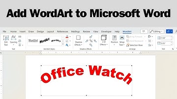 How to Add WordArt to a Microsoft Word Document - how to insert wordart in microsoft word documents