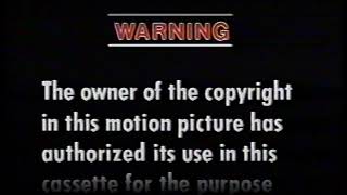 Opening To Revenge Of The Ninja- 1998 Mgmua Vhs Reprint