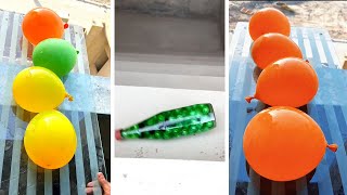 Water Baloon blasting | breaking glass bottles | #experiment