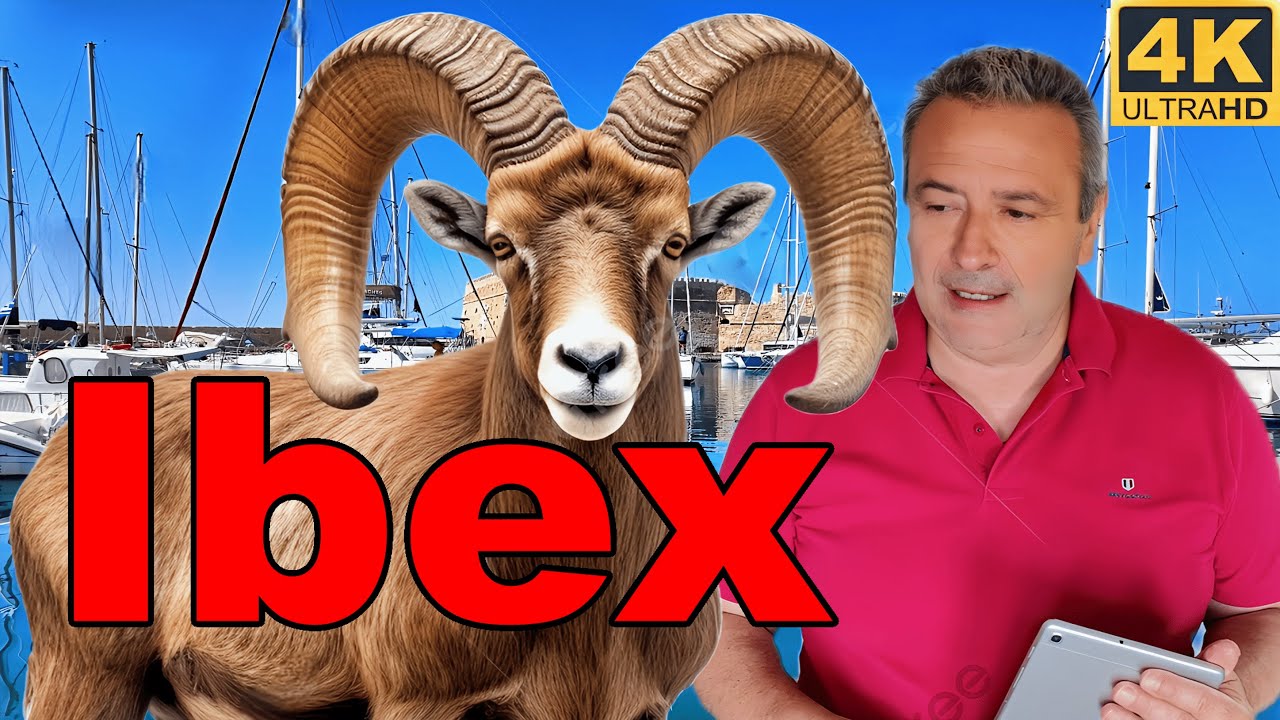 The Ibex wild goat Animal World Classics Illustrated Junior e-learning Education English subtitled