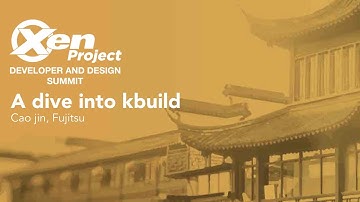 A dive into kbuild - Cao jin, Fujitsu