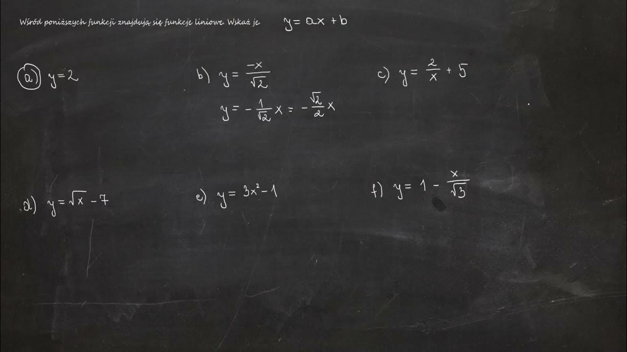 Wśród Poniższych Wyrażeń Znajdują Się Ułamki Algebraiczne Wskaż Je 4.10. Wśród poniższych funkcji znajdują się funkcje liniowe. Wskaż je