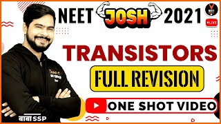 Transistor Class 12 Physics One Shot | NEET 2021 Preparation | NEET Physics | Sachin Sir