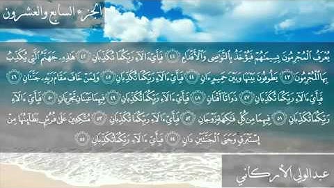 سورة الرحمن بصوت الشيخ عبدالولي الأركاني