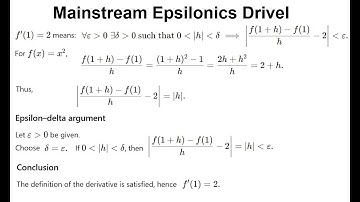 Epsilonics in calculus is a steaming pile of crap, in other words, NONSENSE.