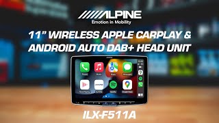 Alpine Australia iLXF511A | Halo 11' HD Wireless Apple CarPlay & Android Auto DAB+ Head Unit