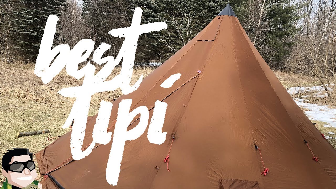 Winter Camping in a Hot Tent w/ NorTent Tipi 6 & Wood Stove - YouTube