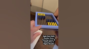 Using an abacus to teach addition (Right Start math Number Sense Tutoring)