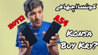 Oppo A54 & Infinix Hot12 Battle Hot12 and A54 Deatail ReviewBest Phone between A54 and HOT12