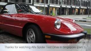 Alfa Romeo Spider Test Drive in Singapore (part 1)