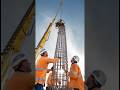Crane Fail During Steel Placement🫣Crazy Close Call #civilengineering #fail #crane