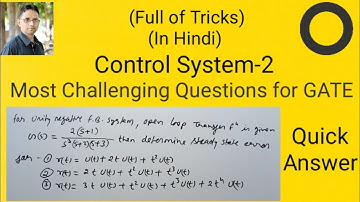 Most challenging questions for GATE in Control System-2 | by SAHAV SINGH YADAV