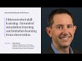 Peter Stone - Efficient Robot Skill Learning