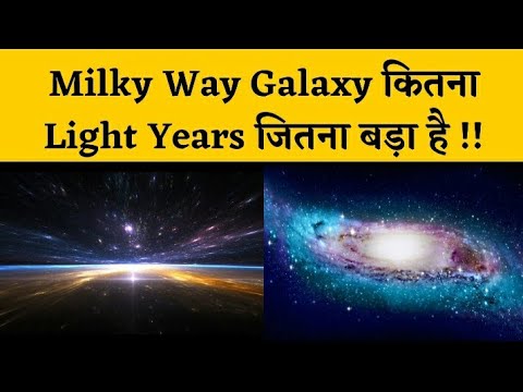 Milky Way Galaxy — Light Years मे कितना बड़ा है🤔? | #shorts #amazingfacts #universe #ytshorts #Short