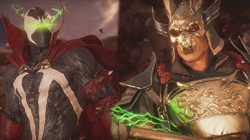 Spawn Vs Shao Kahn | All Intro/Interaction Dialogues - Mortal Kombat 11
