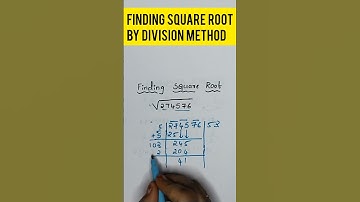 FINDING SQUARE ROOT BY DIVISION METHOD#6-DIGIT NUMBER#EASY TO FIND#SOLVING@DivyasMathsTutorial