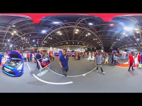 Dubai Motor Show 360 tour – Swipe the screen to scroll to view all sides