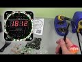EC1515B 4-digit Rotating LED Electronic Clock Kit Build