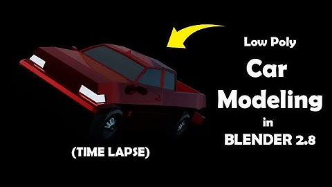 Low Poly Car Modeling in Blender 2.83.2 (Time lapse Video)