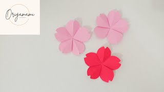 Origami Cherry Blossom | Paper cherry blossom | easy origami cherry blossom @Origamami