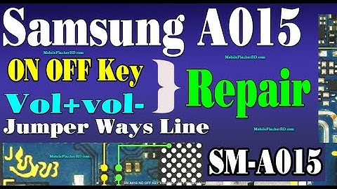 Samsung A01 SM-A015 NO OFF KEY VOlUME+ - KEY Missing Line Repair Jumper Ways #GSM_Free_Equipment