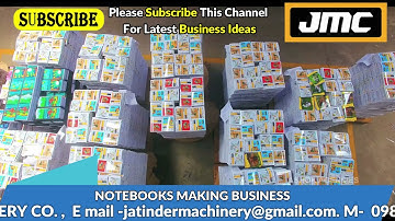 Semi Automatic Notebook Making Machine लगाए, Notebook Making Business