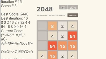 Auto 2048 Test #2 with Genetic Algorithms