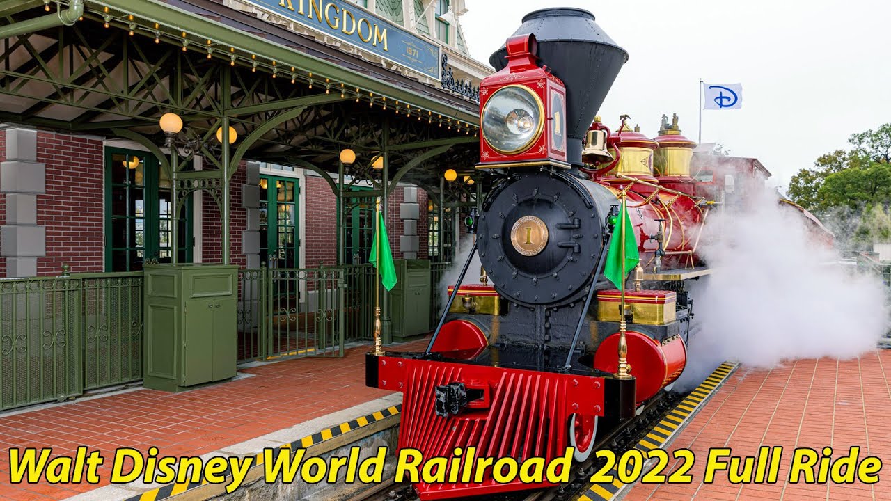 Full Ride on the Magic Kingdom Train With New Narration and Tron View -  Walt Disney World Railroad 