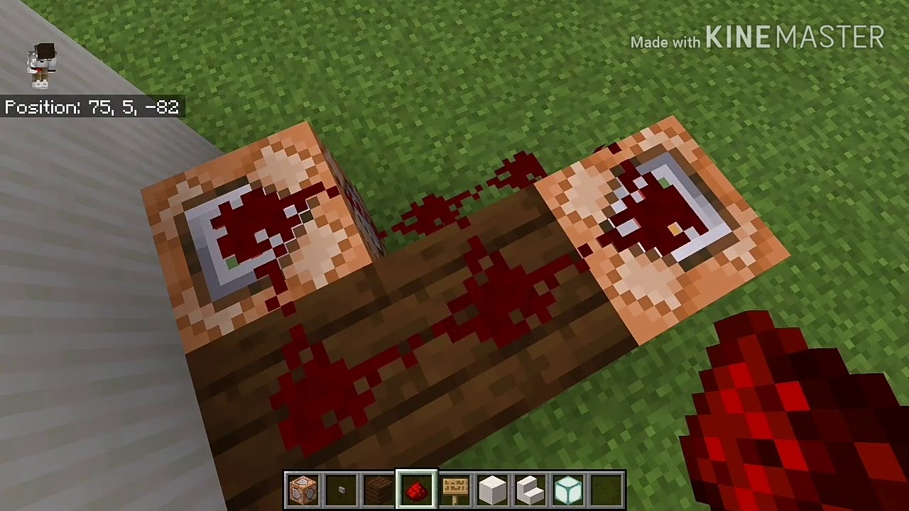 How to make 3×3 command block door - YouTube