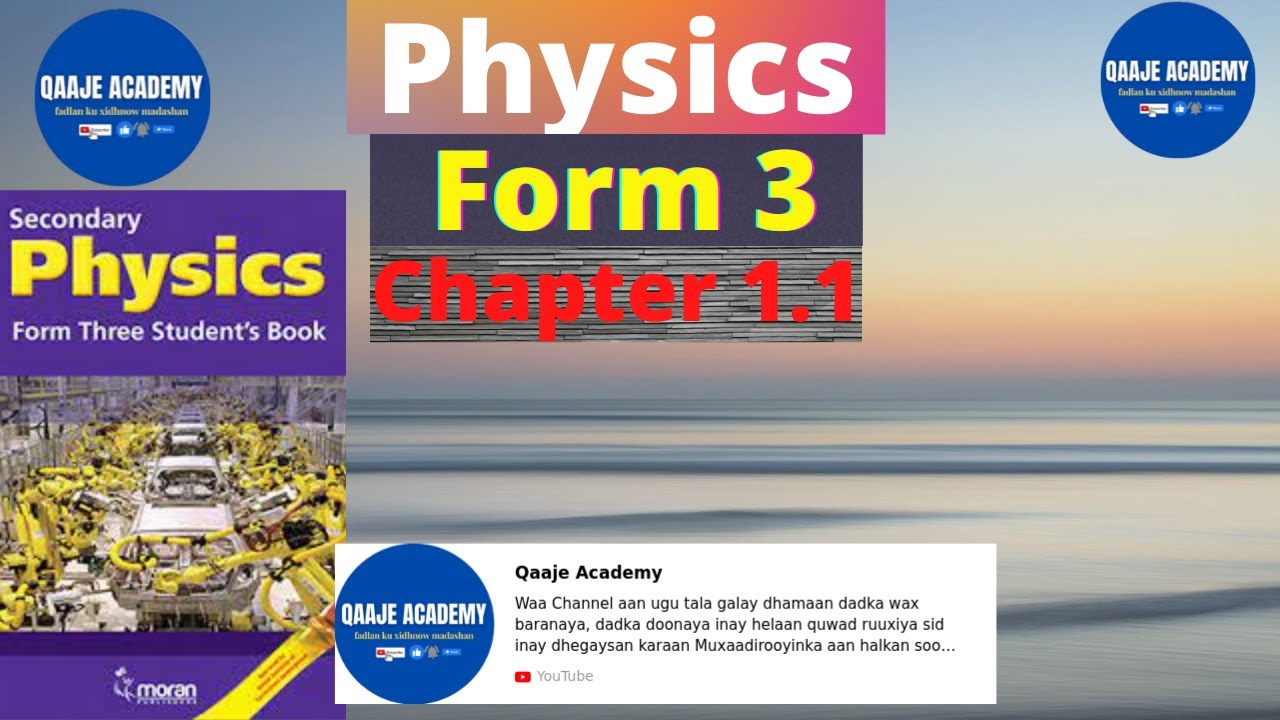Physics Form 3. Chapter 1.1 Distance and Displacement YouTube