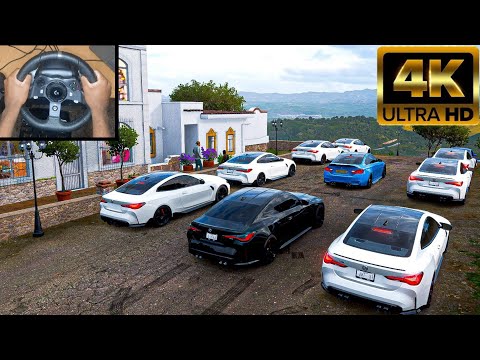 1000HP BMW M4 G82 CONVOY - Forza Horizon 5 (Steering Wheel + Shifter) Gameplay