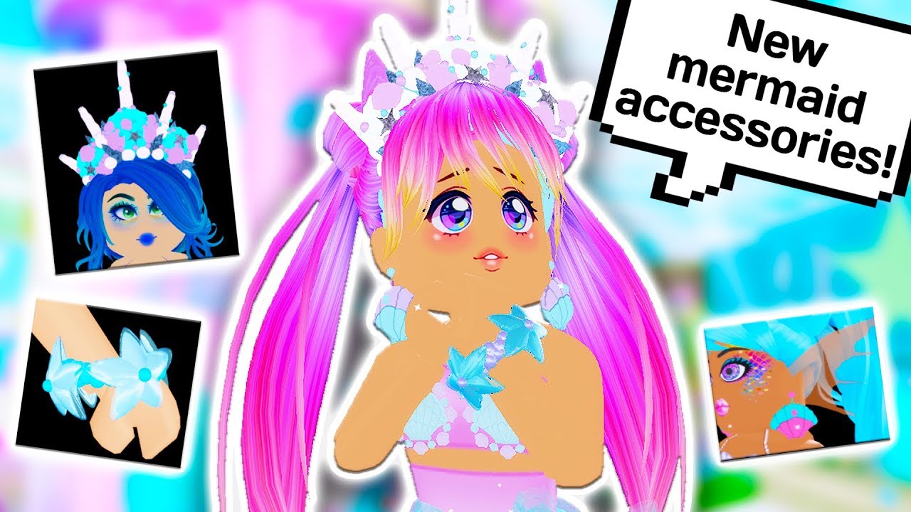 New Mermaid Crown Bracelet And Earrings Roblox Royale High School Youtube - roblox royale high mermaid royalty