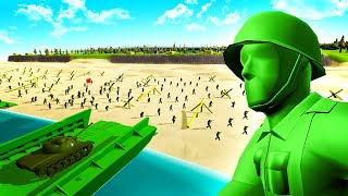 Green ARMY MEN D-DAY in RAVENFIELD?! - Incredible WW2 Toy Soldiers Battle! screenshot 2