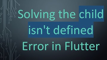 Solving the child isn