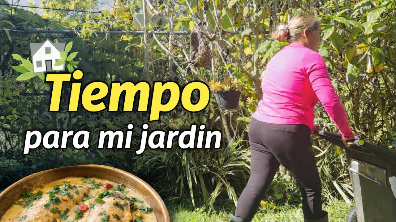 Un día simple en Casa y Jardín 🌿 Caminata, jardín, orden y pescado con coco