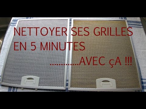 Vidéo: Nous Nettoyons La Grille De La Hotte De La Graisse