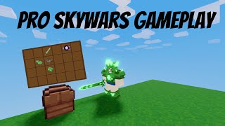 Pro SkyWars GamePlay On Mobile (Roblox Bedwars)