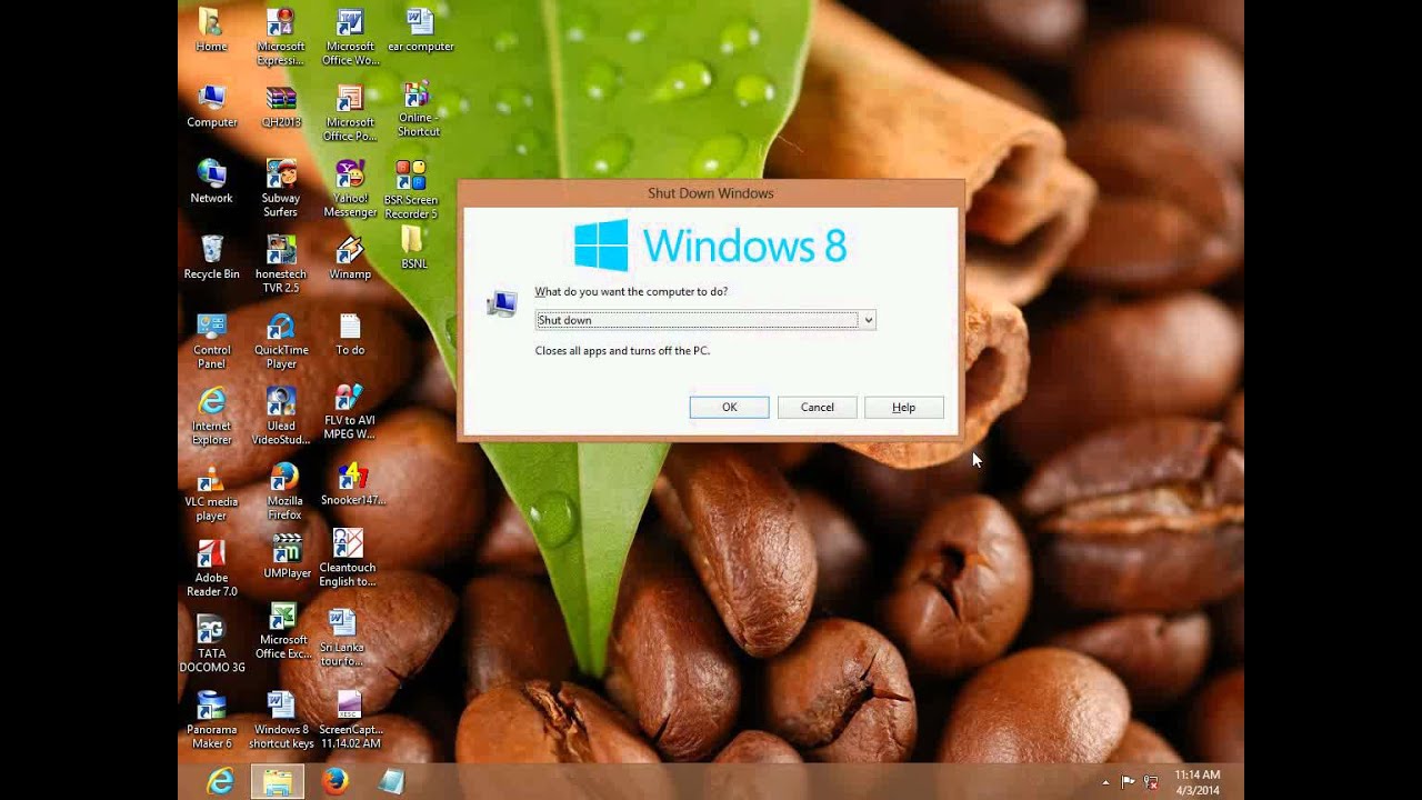 Windows 8 Shortcut Keys How To Shut Down Restart YouTube Windows 8 Shortcut Keys How To Shut Down Restart YouTube