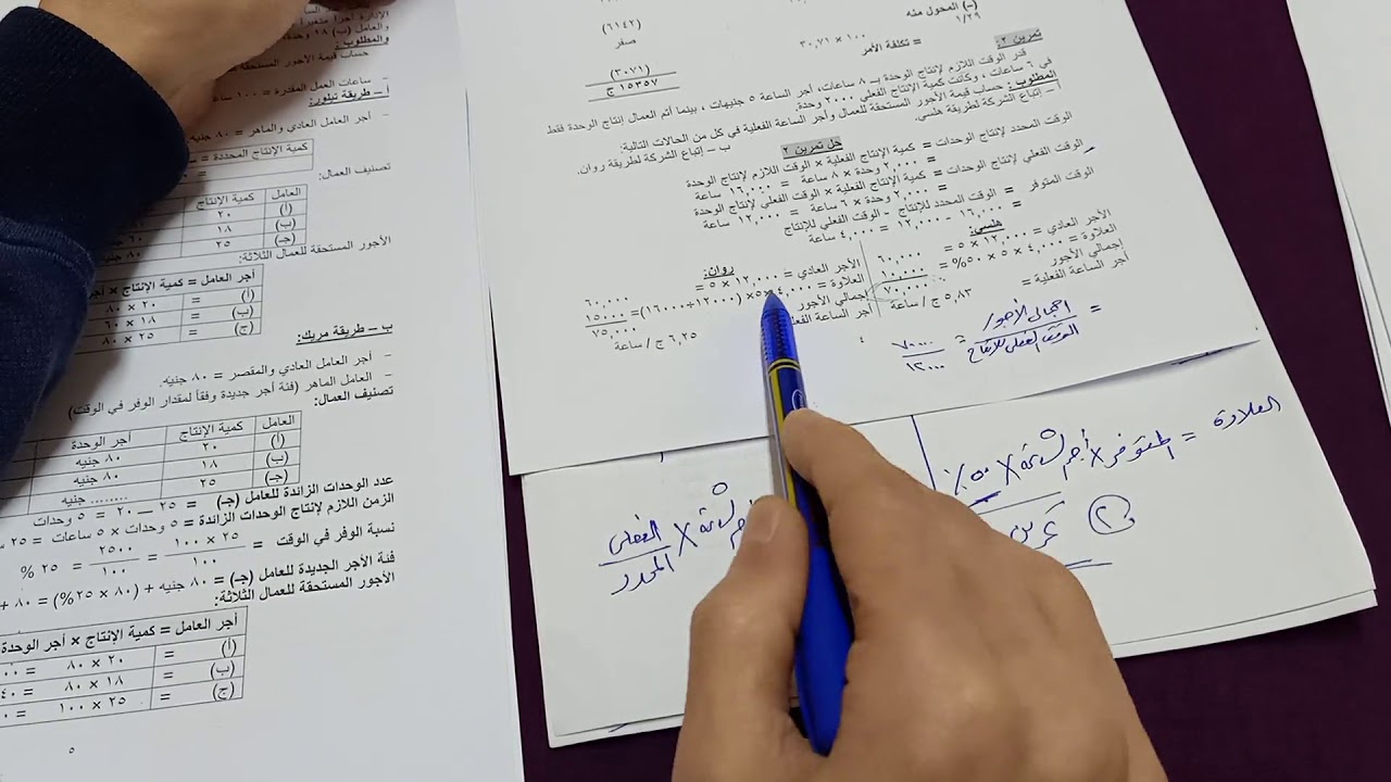 شرح الأجور ومعرفة كم طريقه لحساب الأجور د.محمود المنسي