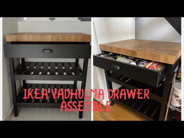 IKEA VADHOLMA DRAWER ASSEMBLE - YouTube