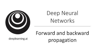 Forward and Backward Propagation (C1W4L06)