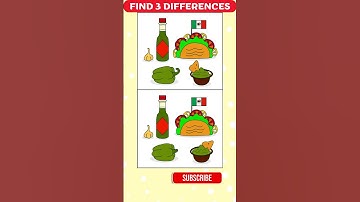 Mexican Tacos and Guacamole: find the difference! #720
