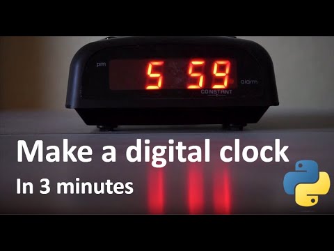 Make Digital clock in 3 minutes | Python | Data scientist - YouTube