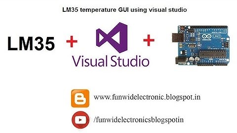 LM35 temperature GUI using Visual Studio