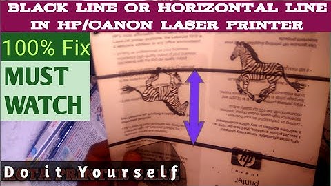 Hp12a Cartridge Horizontal Line | Black Line Problem and Solution | 100% Fix | Must Watch |