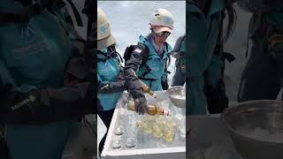 Whisky on the Rocks 🥃❄️📍Perito Moreno Glacier, Argentina