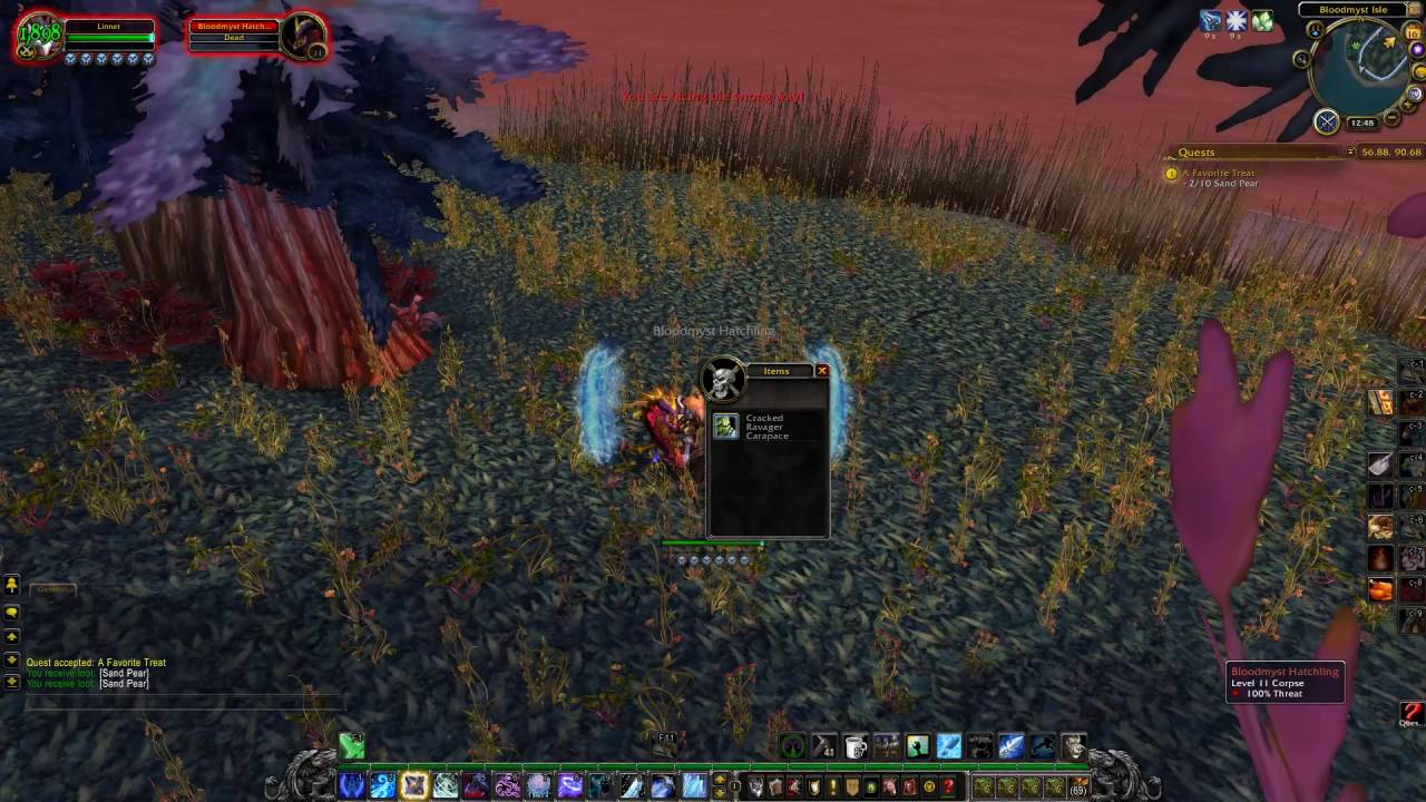 A Favorite Treat Quest ID 9624 Playthrough Bloodmyst Isle